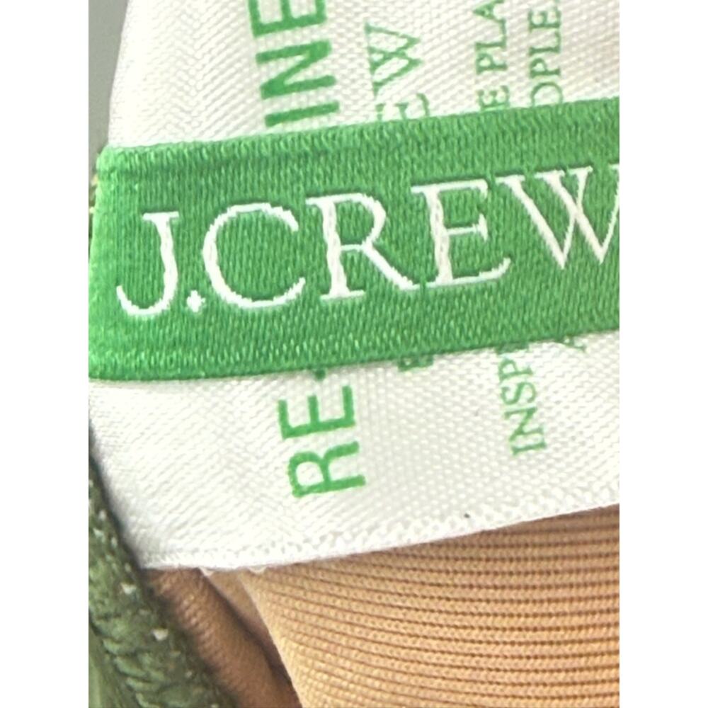 J. Crew Ruched Tummy V-Neck Swimsuit Cool Cypress Stretch Full Coverage Size 22 - Picture 10 of 14